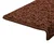 Prostirke za stepenice 10 kom 65x21x4 cm smeđe pravokutne rubove
