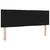 LED Box Spring Krevet s LED trakama Crna 140 x 190 cm tkanina