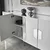 HANAH HOME Komoda Dubai White Silver