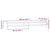 Stalak za monitor bijeli 100x27x15 cm od masivne borovine