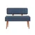 HANAH HOME Trpezarijski set Vina 1048 4 AtlanticDark Blue