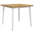 vidaXL 90 x 90 x 75 cm Masiven les akacije Bela Kvadrat