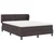 vidaXL vidaXL Box Spring postelja z vzmetnico Temno rjava 140x200 cm Tkanina, (22051199)