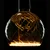 SEGULA Floating Globe twisted G150 E27 6W siva - dimno siva