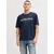 JACK & JONES Majica JJDEVIN DAYTONA  mornarska / bela