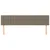Vidaxl Posteljno vzglavje taupe 160x5x78/88 cm blago