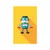 Plakat veseli robot - 30x45 white