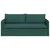 Sofa Tamnozelena 196 x 82 x 85 cm tkanina
