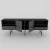 Hanah home TV Komoda Derin Crno-Mermer