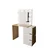 Hanah Home toaletni sto Modena Hollywood sa ogledalom i osvetljenjem, 120 cm, hrast Sapphire / beli