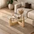 Hanah Home klub sto Yuvarlak, 80 cm, prirodno drvo