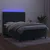 Vidaxl Box spring postelja z vzmetnico LED tem. zelena 140x190cm žamet