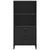 Regal za knjige VIKEN crni 60 x 35 x 123 cm konstruirano drvo