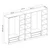 Hanah Home Garderober Kale-7673, 315x210x52 cm, Braon