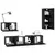 TV Kabinet za Zid Zidne 4 pcs Crni hrast Konstruirano drvo
