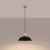 Sollux SL.1322 - Luster na sajli FANO 1xE27/15W/230V prečnik 34 cm crna
