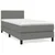 Vidaxl Box spring postelja z vzmetnico temno siva 80x200 cm blago