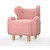 Atelier del Sofa Dečija fotelja Juano Teddy, 55x61x55 cm, Roza