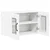 Vidaxl Stenski stekleni omarica LUCCA 2 szt. Bela 60 x 31 x 40 cm