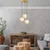 Opviq Luster Orbital-20-14047, 45x45x120cm, IP20, Belo-zlatne boje