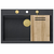 granitni umivalnik MARC 110 WORKSTATION Black Metallic