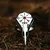 Prstan Compas - Red Stone - SS8-835R red