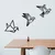 Wallity Zidna dekoracija Origami, 100x31 cm, 1.2mm, Crna