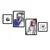 Wallity slika 4PSCT-20, 4 dijela, 136 x 75 cm