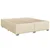 Vidaxl Box spring postelja z vzmetnico krem 200x200 cm blago