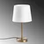 Opviq Stona lampa 5101, 21x21x39 cm, IP20, Zlatno-bele boje