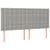 Vidaxl Box spring postelja z vzmetnico svetlo siva 200x200 cm blago
