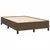 Krevet box spring s madracem tamnosmeđi 120 x 190 cm od tkanine