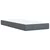 vidaXL Box spring postelja z vzmetnico temno siva 100x200 cm žamet
