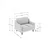 ATELIER DEL SOFA 1-Seat Sofa - fotelja Robin Loveseat Sea Green Walnut