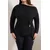 Trendyol Curve Ženska bluza Tbbss26Af00021, Crna