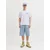 JACK & JONES Majica JORVACATION  modra / bela