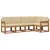 Set vanjskih sofa s jastukom 5 pcs Prirodna i bež