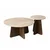 Hanah Home Klub sto Penti-Travertine, 2 komada
