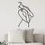 Wallity Zidna dekoracija Woman Lines, 53x86cm, Crna