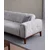 Atelier del Sofa Ugaona garnitura Athena L2-C-3R, 260x300 cm, Svetlo-siva