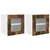 Vidaxl Kuhinjski element s polico 2 pcs Dimljeni oreh 40 x 31 x 40 cm