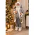 Deda Mraz dekorativna figura L-96, 150 cm, Sivo-beli