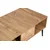 Hanah Home Klub sto Bukle 90x40x50cm Bež-Crni