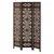 Homestyle4U Pregradna stena 3-delna 120x2x170 cm rjava