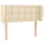 Vidaxl vidaXL Vzglavje postelje s krilci, kremne barve, 83x23x78/88 cm, blago