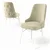 Hanah Home Set stolica Pare, 46x94x46 cm, 4 komada, Krem-bele