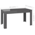 Blagovaonski stol visoki sjaj sivi 140x74,5x76 cm od iverice