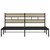 Vidaxl Kovinski posteljni okvir brez vzmetnice sonoma hrast 183x213 cm