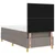 LED Box Spring Krevet s madracem Sivo-smeđa 80 x 200 cm tkanina