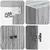 Set ormara 2 pcs 66 x 34,5 x 95 cm Konstruirano drvo